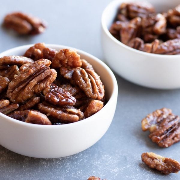 Paleo Candied Pecans Recipe (Vegan, Naturally Sweetened)