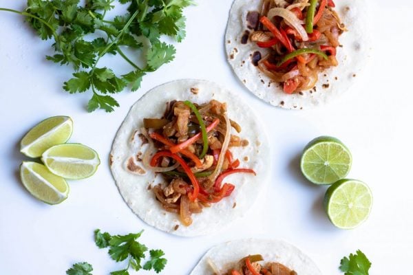 pineapple chicken fajitas