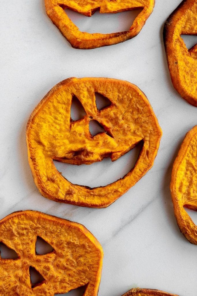 Sweet Potato Jack-o-Lanterns