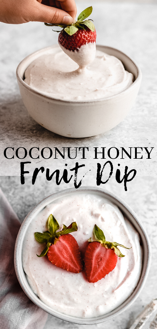 Healthy Coconut Honey Fruit Dip