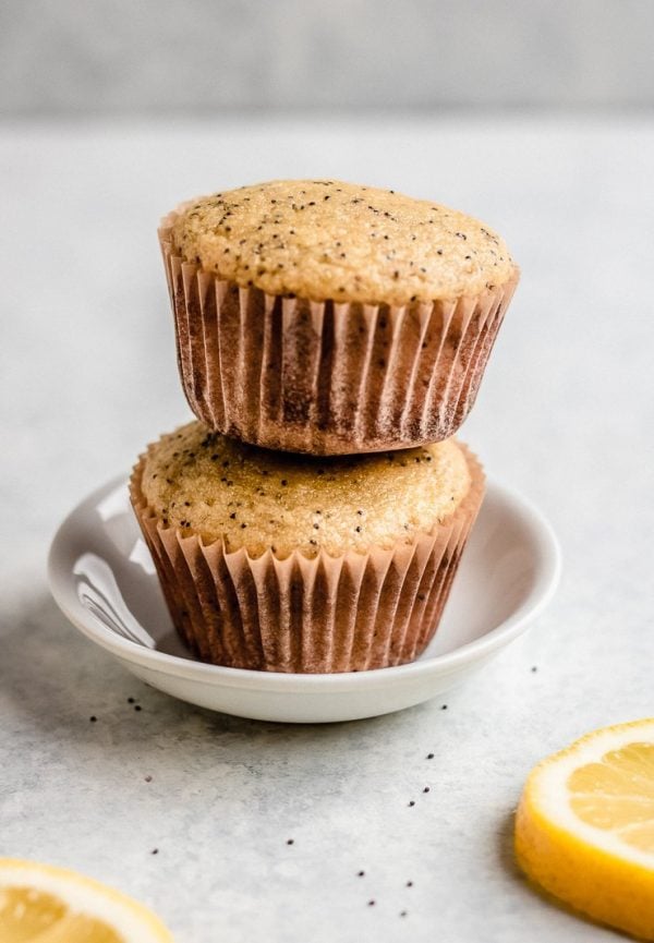 healthy lemon poppy seed muffins