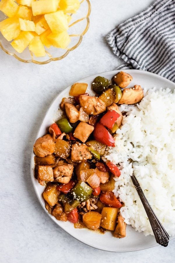 healthy pineapple chicken
