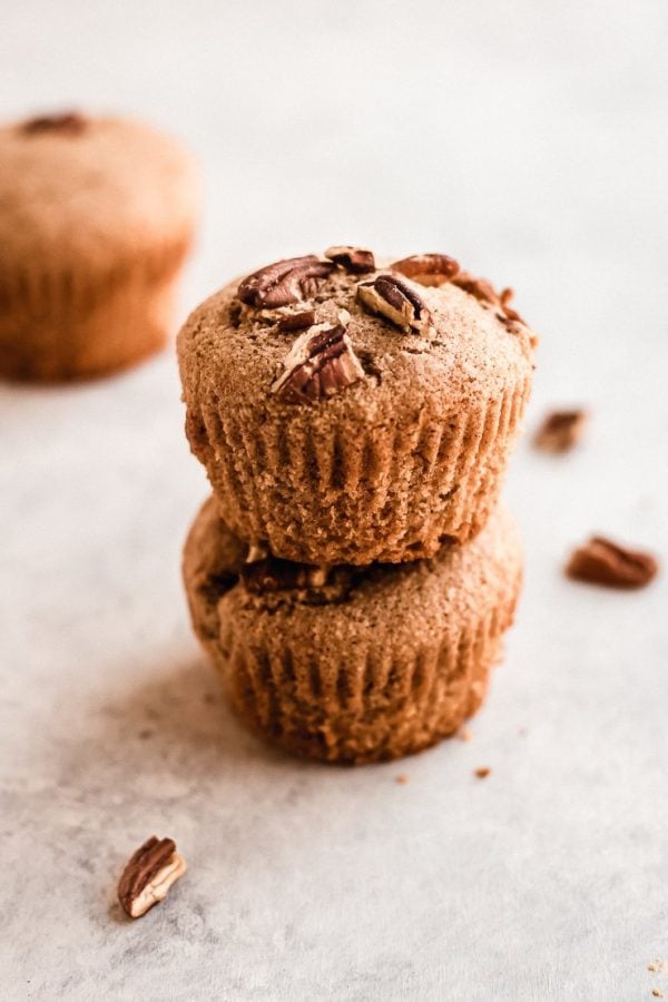 paleo muffins with maple and pecans