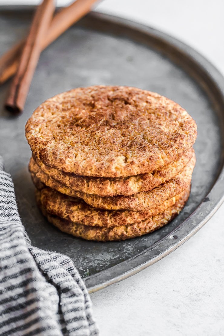 Almond Flour Snickerdoodles (paleo, dairy free, gf)