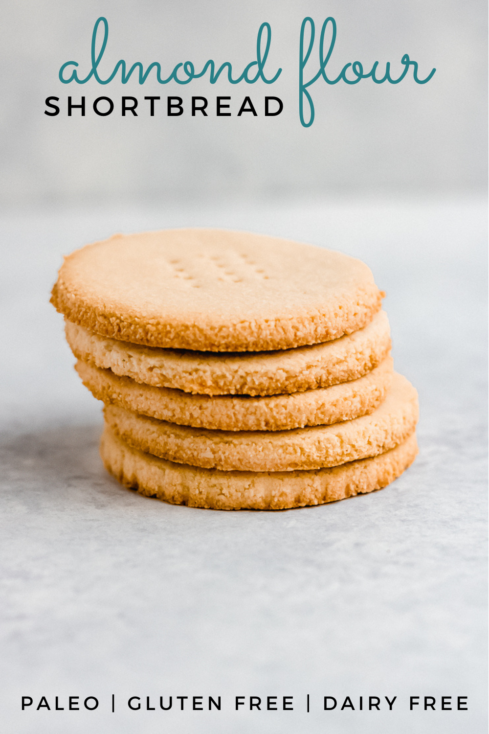 Almond Flour Shortbread Cookies (Paleo, GF)