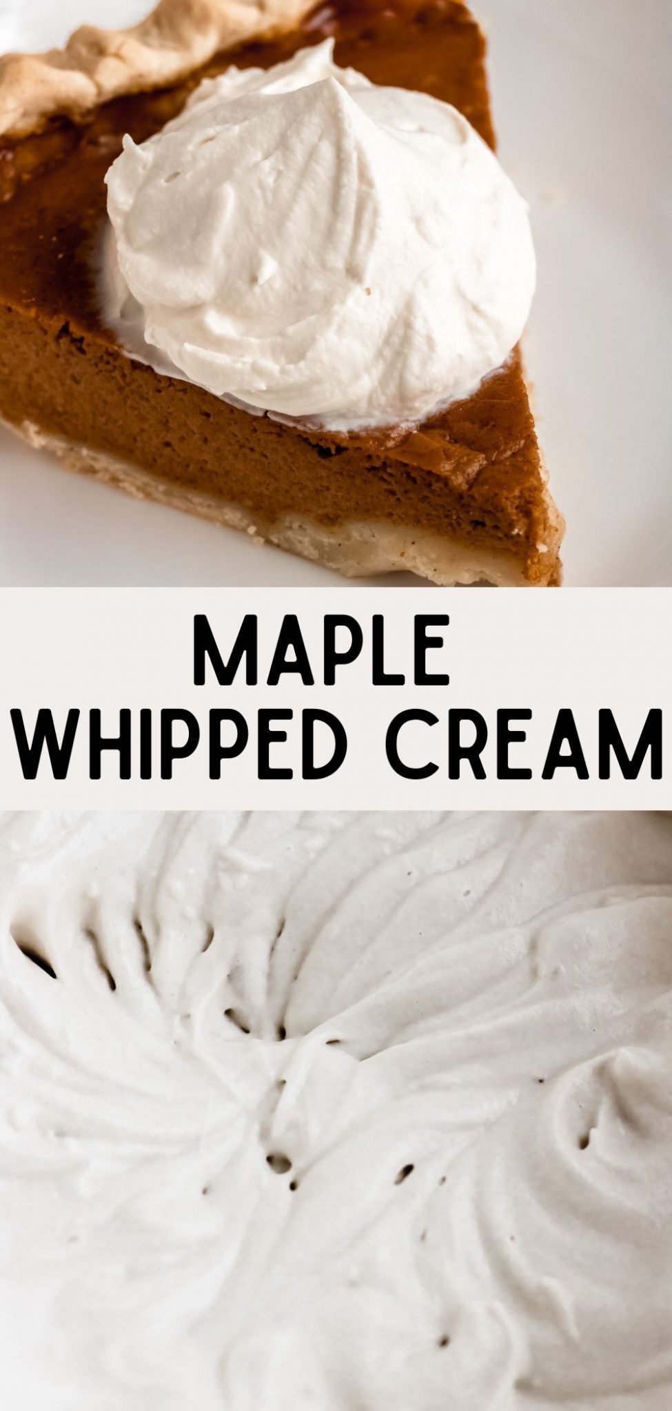 Easy Maple Syrup Whipped Cream