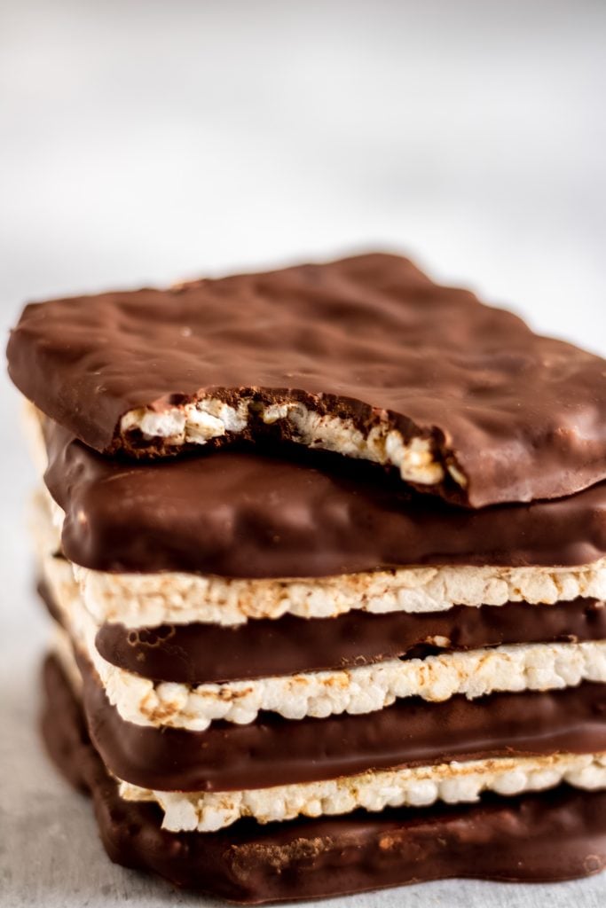 chocolate covered rice cakes